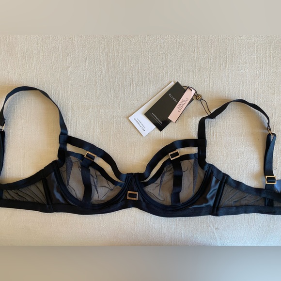 NWT. Victorias Secret x Bluebella Strappy Mesh Bondage Bra, size 34B - Picture 1 of 4